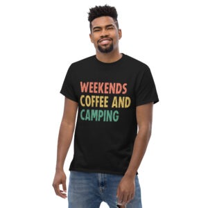 Weekends Coffee and Camping Men T-Shirt
